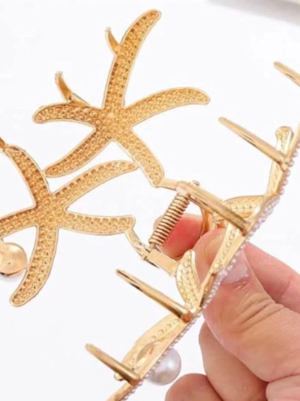 Gold Starfish Metal Claw Clip Anthropologie